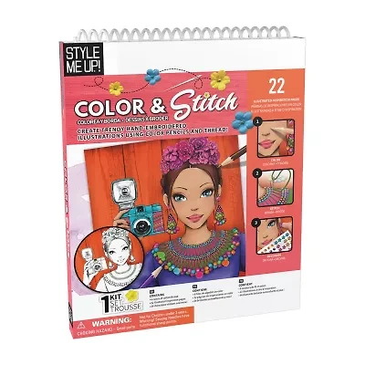 Style Me Up Color & Stitch Kids Art Kit Art Set
