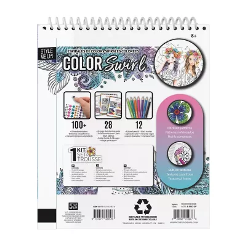 Style Me Up Cool Swirl - Kids Art Kit 14-pc. Art Set