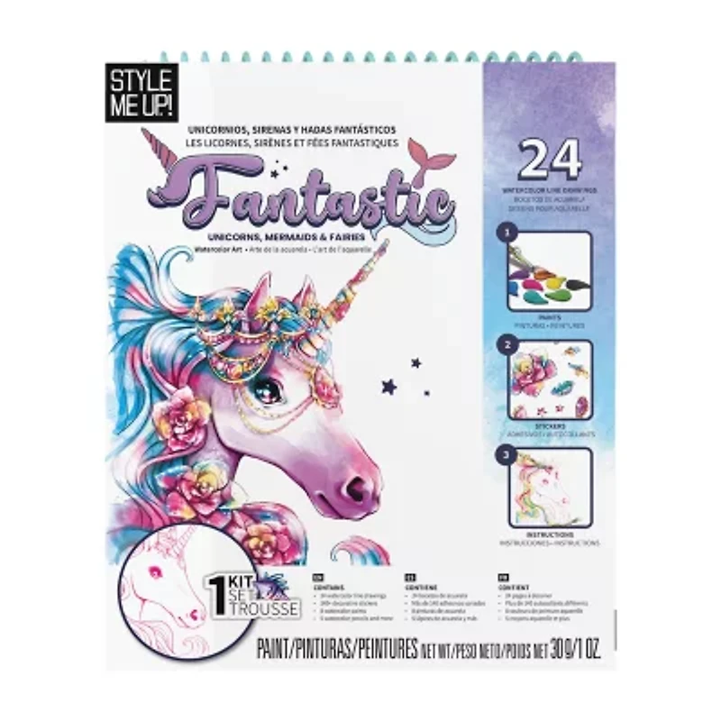 Style Me Up Watercolor Painting Kit 15-pc. Painting Kit