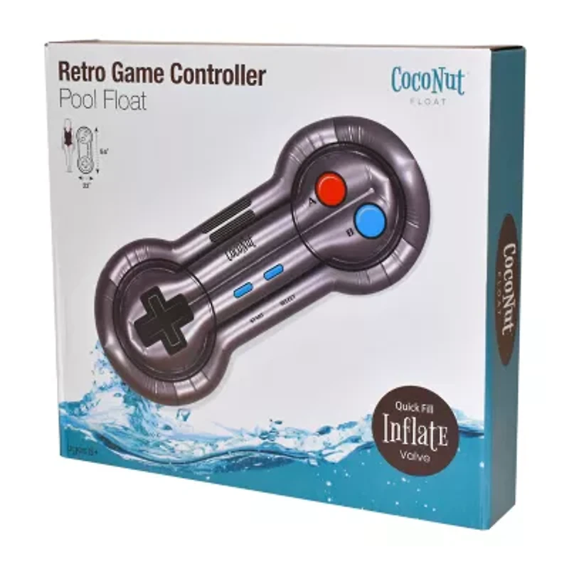 Coconut Float Retro Game Controller Pool Float Inflatable Pool