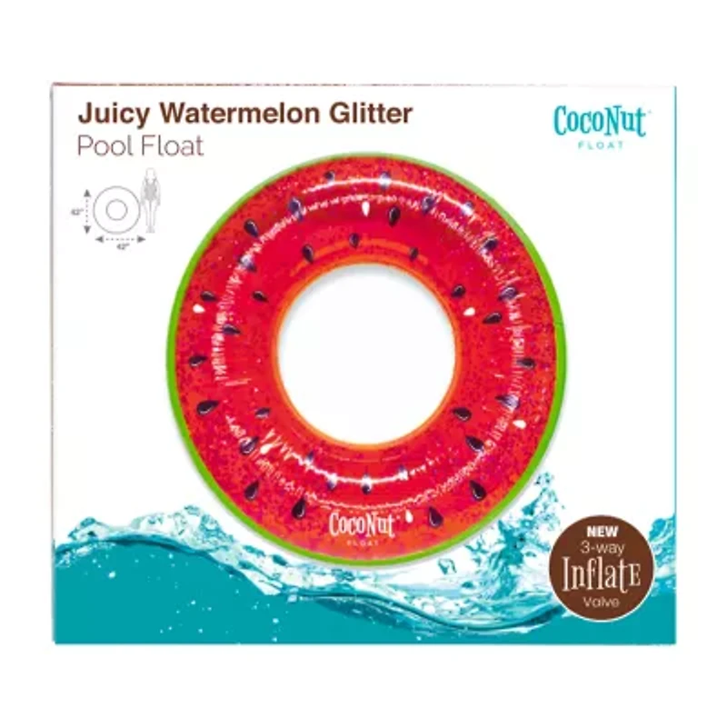 Coconut Float Juicy Watermelon Glitter Water Accessory Pool Float