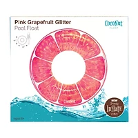 Coconut Float Pink Grapefruit Glitter Water Accessory Pool Float