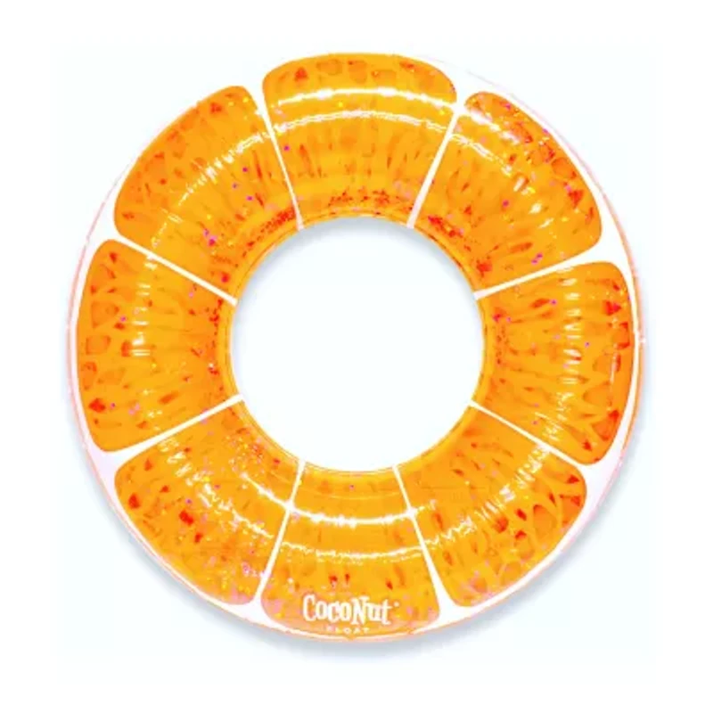 Coconut Float Tangerine Orange Glitter Water Accessory Pool Float
