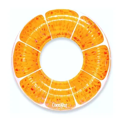 Coconut Float Tangerine Orange Glitter Water Accessory Pool Float