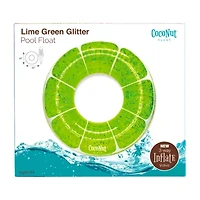 Coconut Float Lime Green Glitter Water Accessory Pool Float