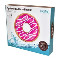 Coconut Float Pink Sprinkled & Glazed Donut Pool Float