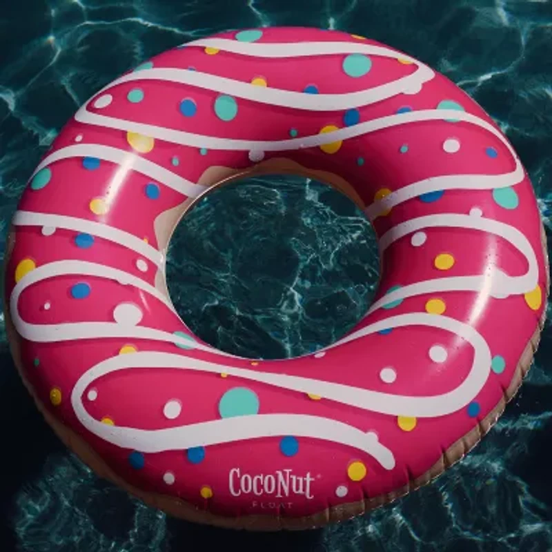 Coconut Float Pink Sprinkled & Glazed Donut Pool Float