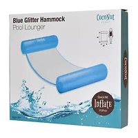 Coconut Float Blue Glitter Hammock Pool Lounger Pool Float