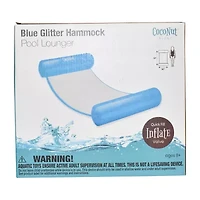 Coconut Float Blue Glitter Hammock Pool Lounger Pool Float
