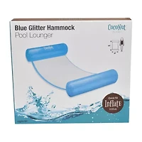 Coconut Float Blue Glitter Hammock Pool Lounger Pool Float