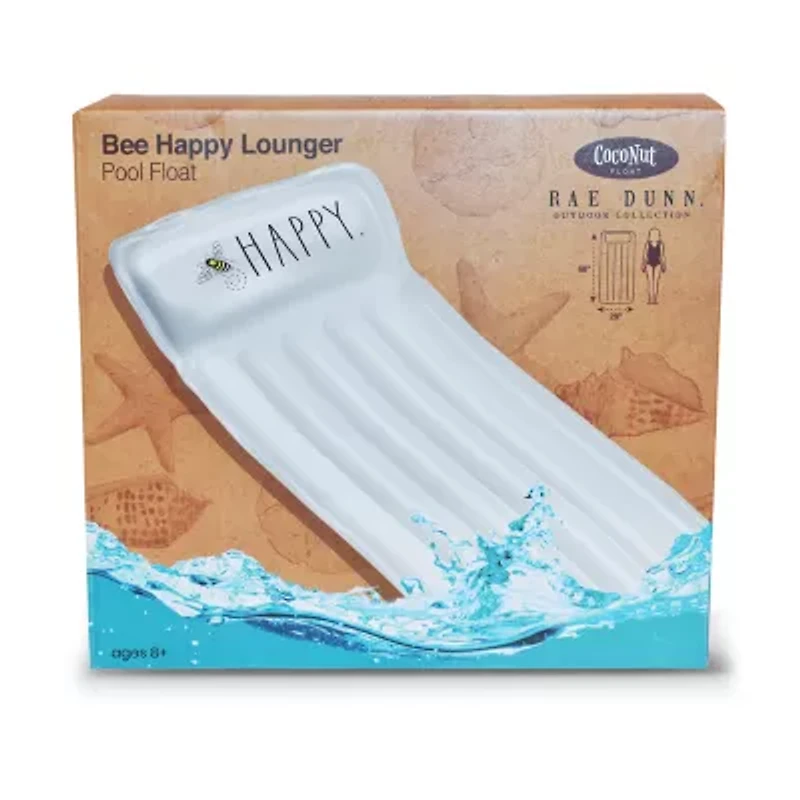 Rae Dunn Bee Happy Lounger Pool Float