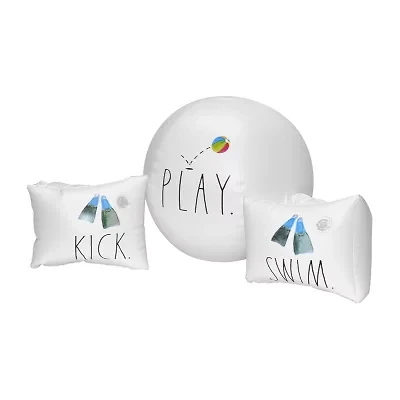 Rae Dunn Swim Kick Play Water Wings N Beach Ball Pool Float