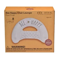Rae Dunn Bee Happy Chair Lounger Pool Float