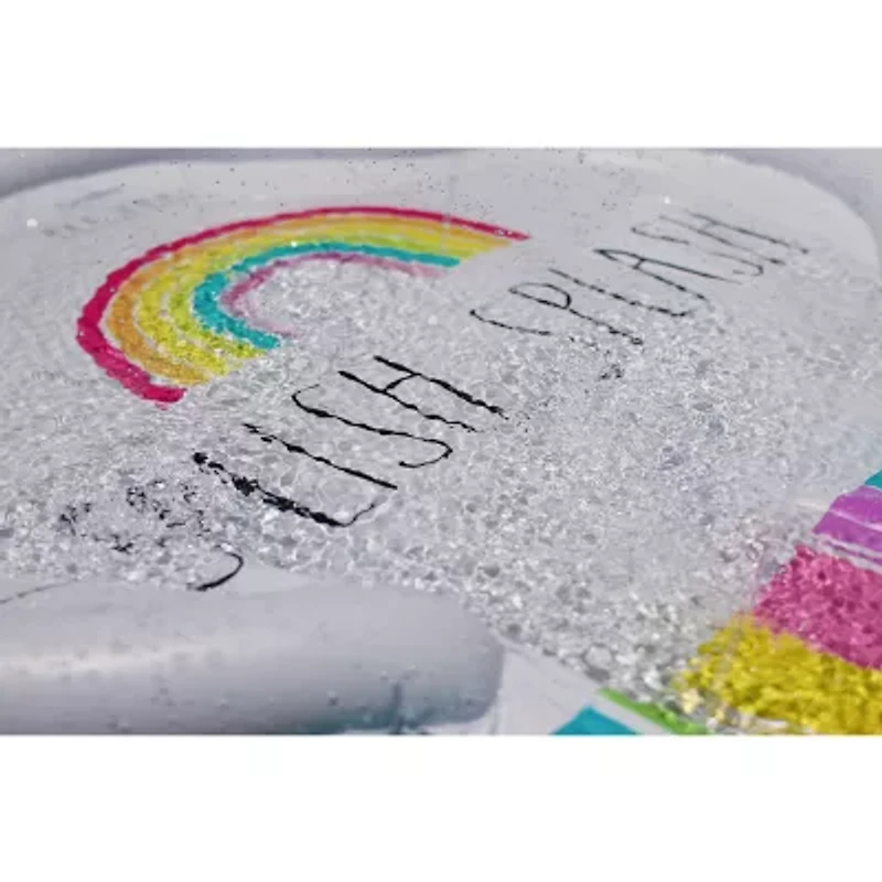 Rae Dunn Splish Splash Rainbow Slide & Ride Water Slide