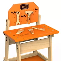 Black+Decker Workbench And Six Piece Wooden Tool Set