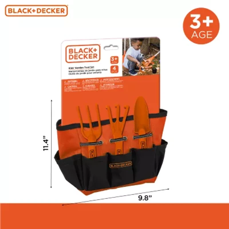 Black+Decker Gardening Hand Toolset For Kids 4-pc. Garden Toy