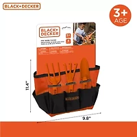 Black+Decker Gardening Hand Toolset For Kids 4-pc. Garden Toy