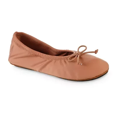 Isotoner Womens Memory Foam Ballerina Slippers