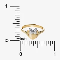 Disney Collection Girls 14K Two Tone Gold Minnie Mouse Signet Ring