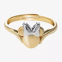 Disney Collection Girls 14K Two Tone Gold Minnie Mouse Signet Ring