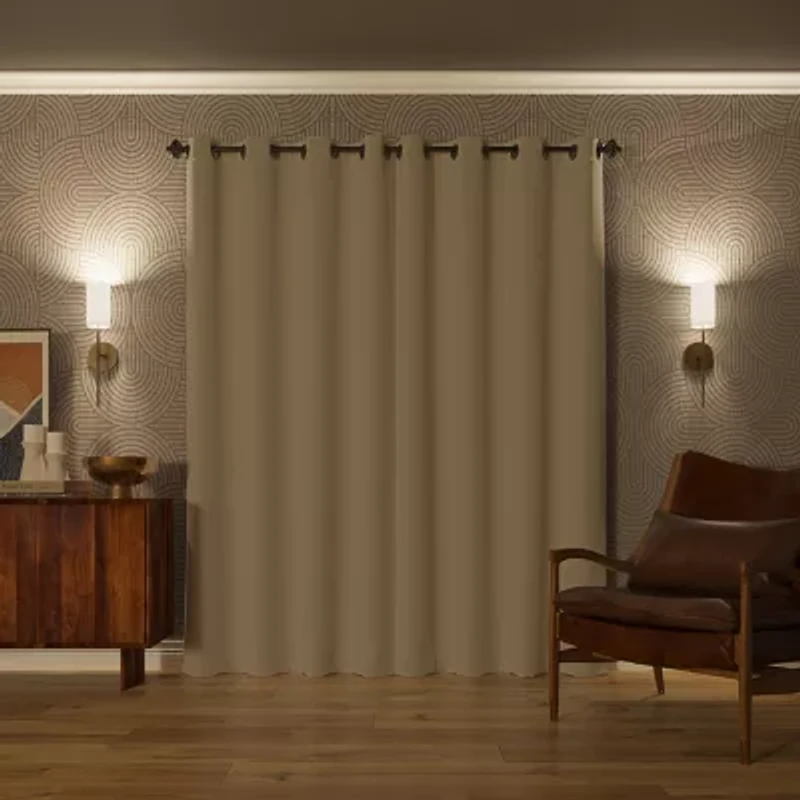 Sun Zero Oslo Grommet Top Energy Saving 100% Blackout Single Curtain Panel