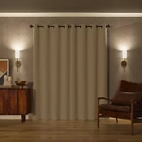 Sun Zero Oslo Grommet Top Energy Saving 100% Blackout Single Curtain Panel