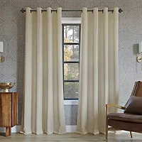 Sun Zero Oslo Grommet Top Energy Saving 100% Blackout Single Curtain Panel