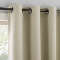 Sun Zero Oslo Grommet Top Energy Saving 100% Blackout Single Curtain Panel