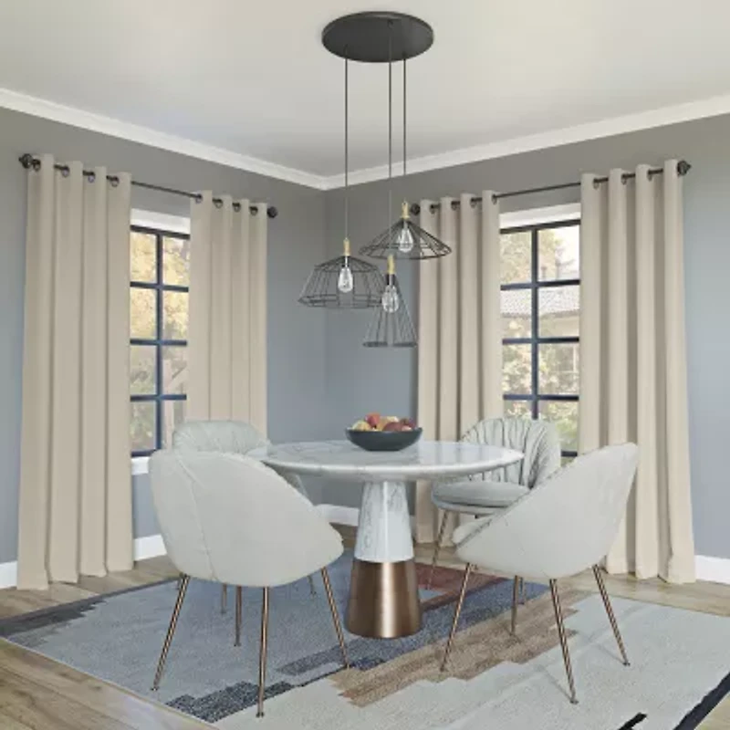 Sun Zero Oslo Grommet Top Energy Saving 100% Blackout Single Curtain Panel