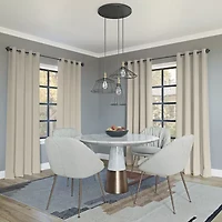 Sun Zero Oslo Grommet Top Energy Saving 100% Blackout Single Curtain Panel