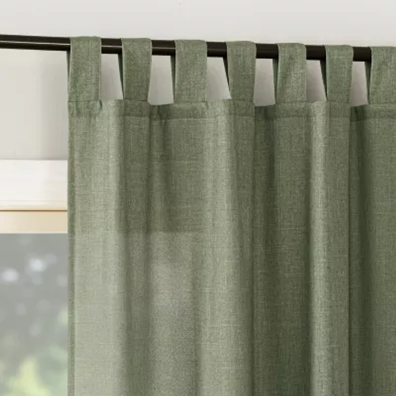 No 918 Jacob Tab Top Sheer Single Curtain Panel