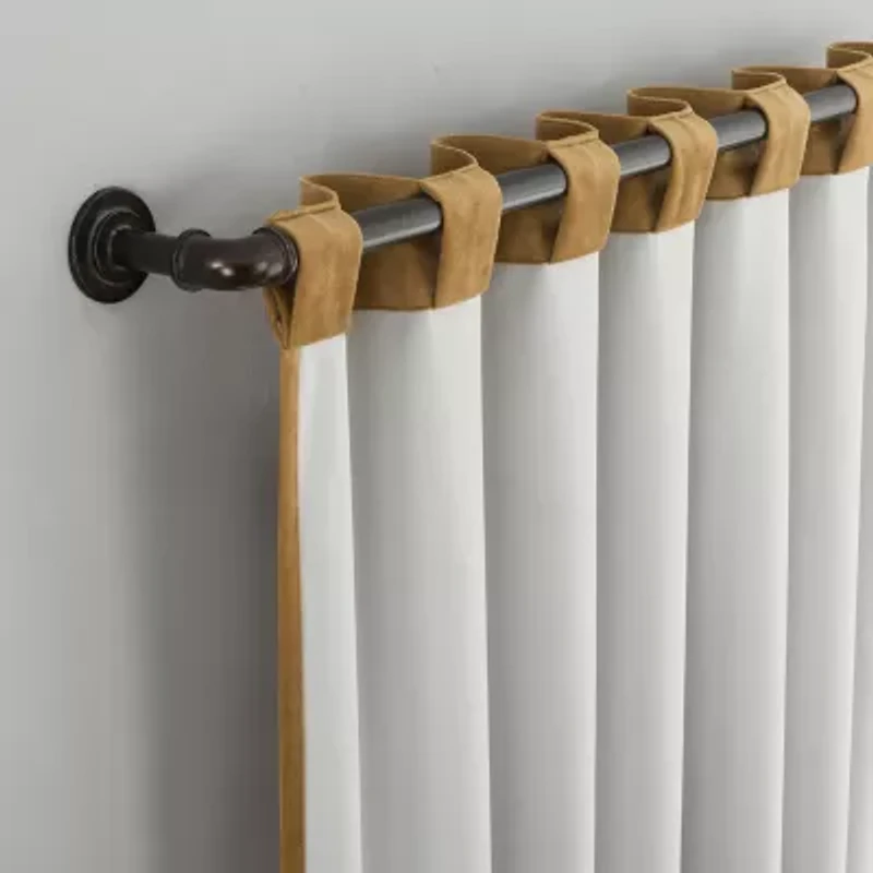 Sun Zero Amherst Velvet Thermal Extreme Back Tab Energy Saving 100% Blackout Single Curtain Panel