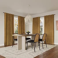 Sun Zero Amherst Velvet Thermal Extreme Back Tab Energy Saving 100% Blackout Single Curtain Panel