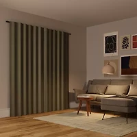 Sun Zero Evelina Faux Dupioni Silk Thermal Extreme Back Tab Energy Saving 100% Blackout Single Curtain Panel