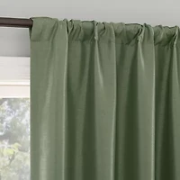 Sun Zero Evelina Faux Dupioni Silk Thermal Extreme Back Tab Energy Saving 100% Blackout Single Curtain Panel