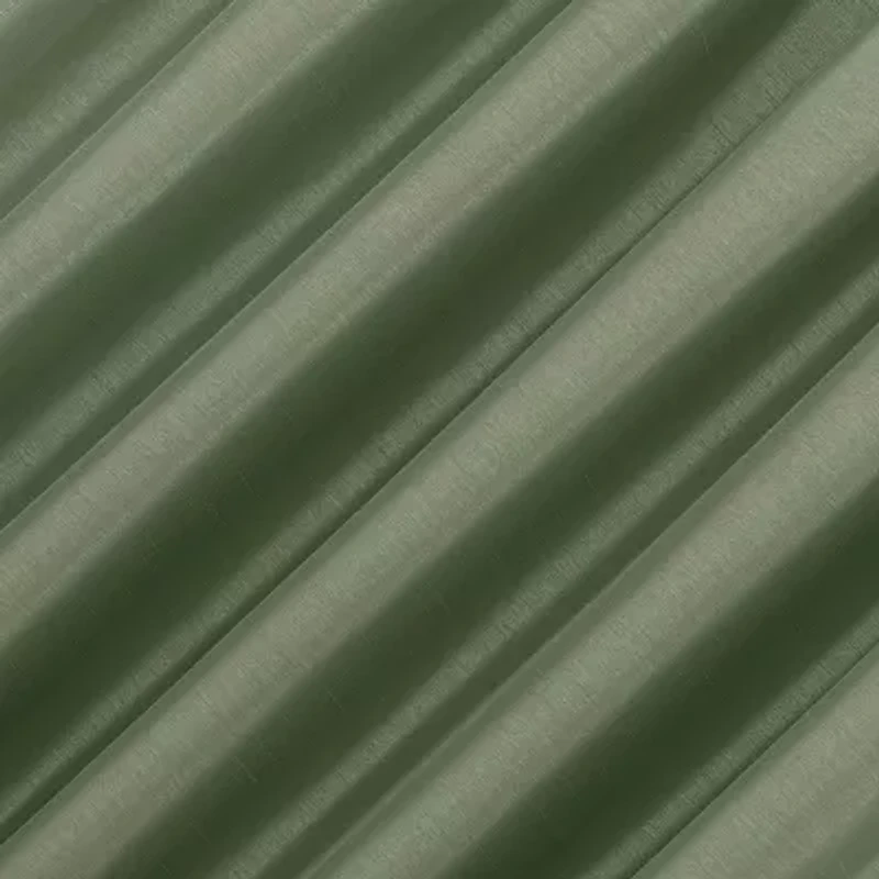 Sun Zero Evelina Faux Dupioni Silk Thermal Extreme Back Tab Energy Saving 100% Blackout Single Curtain Panel