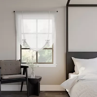 Archaeo Akari Sheer Rod Pocket Single Tie-Up Shade