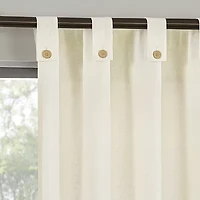 Archaeo Boulder Tab Top Sheer Single Curtain Panel