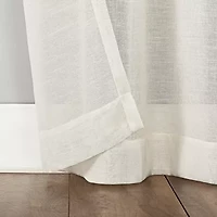 Archaeo Vail Grommet Top Sheer Single Curtain Panel