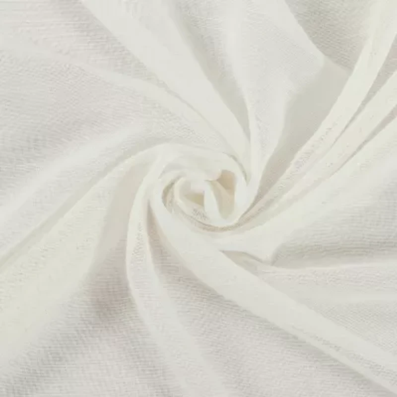 Archaeo Vail Grommet Top Sheer Single Curtain Panel