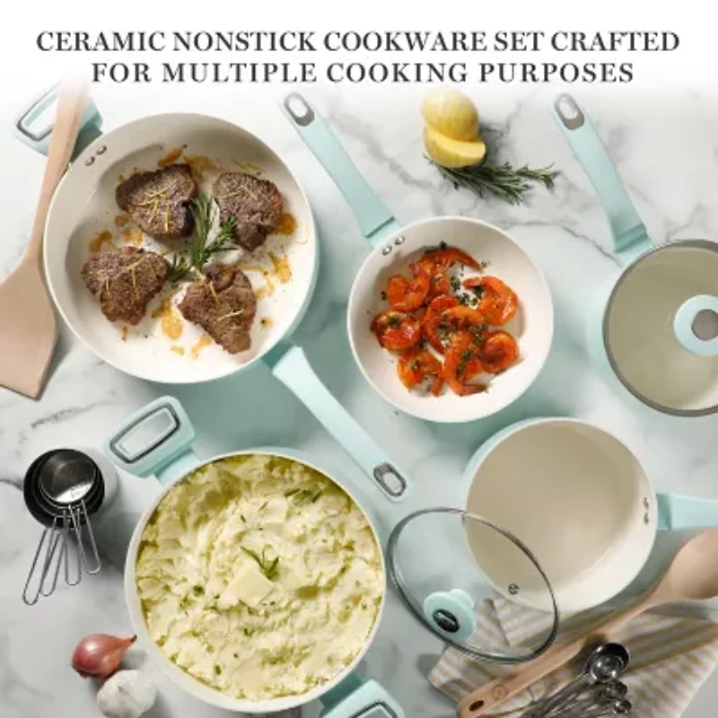 Martha Stewart Ceramic Non-Stick 19-pc. Cookware Set