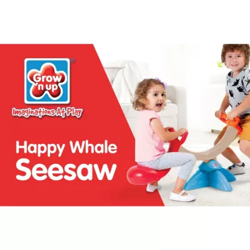 Grown'N Up Happy Whale Seesaw With Rotation Outdoor Play Set