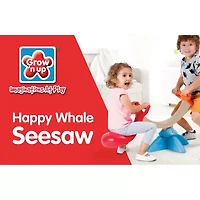 Grown'N Up Happy Whale Seesaw With Rotation Outdoor Play Set