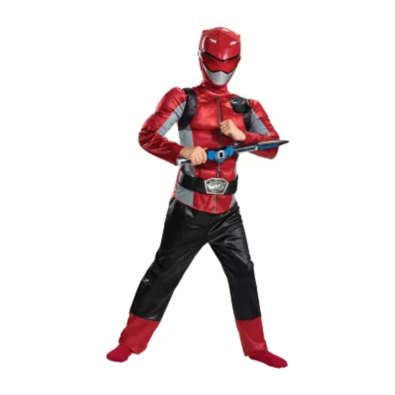 Little & Big Kid Boys Beast Morphers Red Muscle Power Rangers Costume