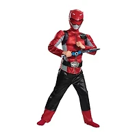 Little & Big Kid Boys Beast Morphers Red Muscle Power Rangers Costume