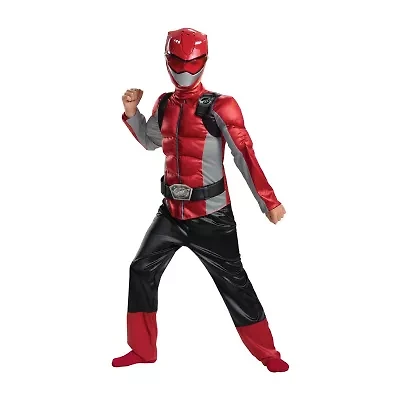Little & Big Kid Boys Beast Morphers Red Muscle Power Rangers Costume