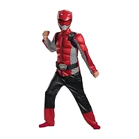 Little & Big Kid Boys Beast Morphers Red Muscle Power Rangers Costume