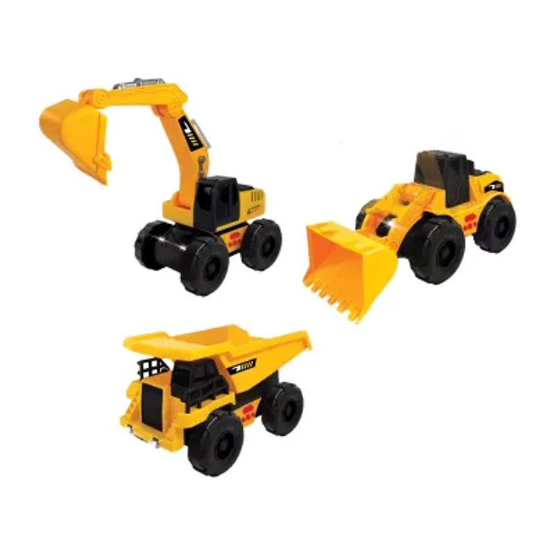 Mighty Tuff Crew Lights And Sounds 3-Pack Vehicles Set