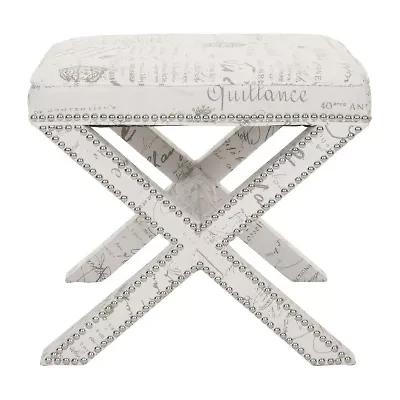 Palmer Nailhead Trim Footstool