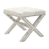 Palmer Nailhead Trim  Footstool
